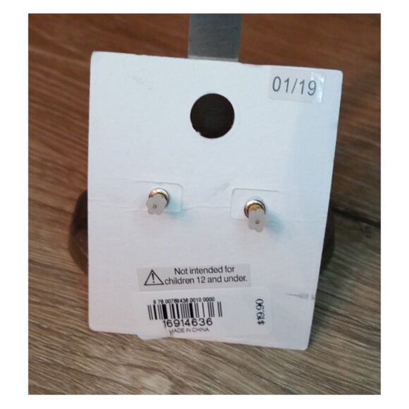 Nwt Express CZ Post Stud Earrings Glam - Picture 2 of 3